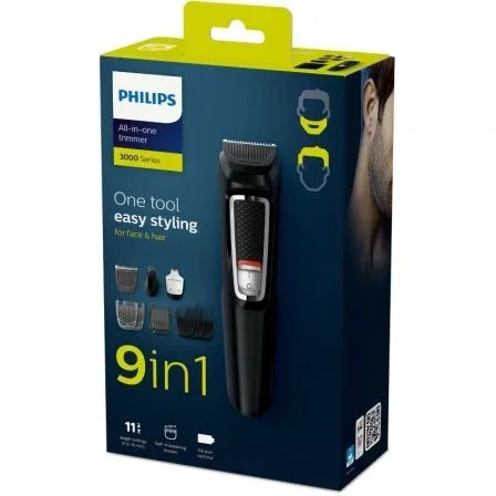 Philips Multigroom Series 3000 MG3740 9 en 1 Negro